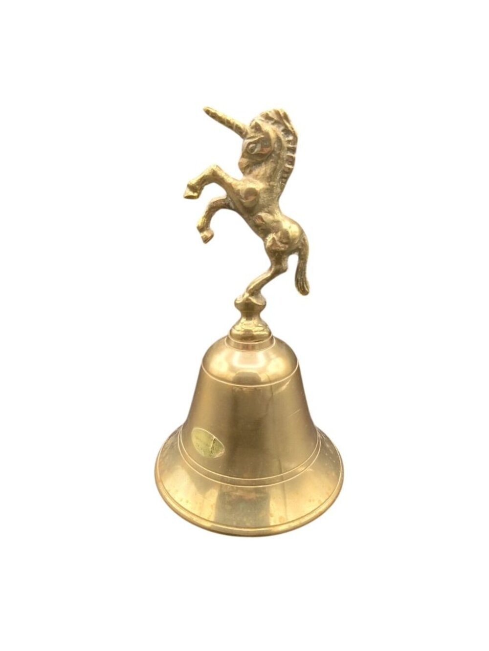 Bell Brass Unicorn Vintage Hand Crafted Made in Korea 5.75 Inch Fantasy Decor